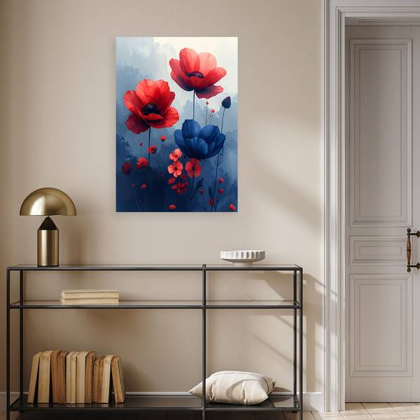 Canvas shilderij Bloemen 70 x 100 cm