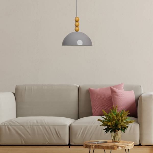 Pendelleuchte SLipeo Grau - Höhe: 24 cm