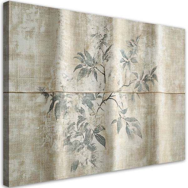 Tableau déco feuilles de plantes sur 90 x 60 cm