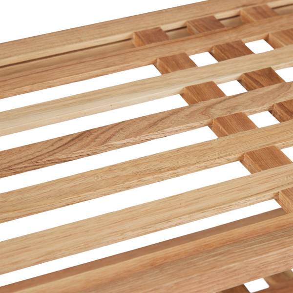 Schuhregal stapelbar Walnuss Braun - Holzwerkstoff - 69 x 41 x 27 cm