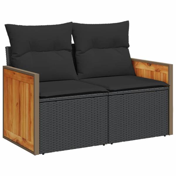 Salon de jardin 3034992-1 (lot de 4) Noir