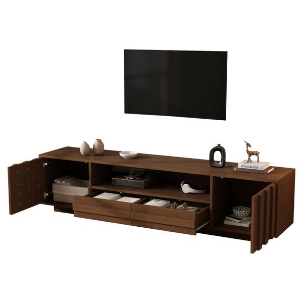 TV-Schrank Philotes Ⅶ Braun - Holzwerkstoff - 180 x 45 x 40 cm