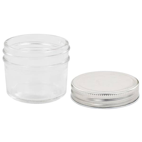 Weckpot 297310 Set van 4 zilver - glas - 7 x 6 x 7 cm
