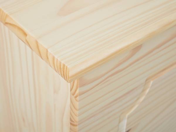 Containerbank Braun - Massivholz - 53 x 47 x 89 cm