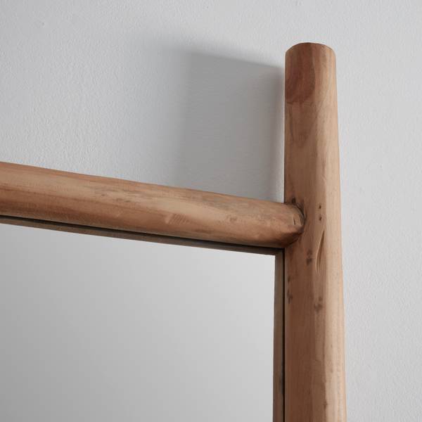 Spiegel JASMIN Beige - Glas - Holz teilmassiv - 57 x 170 x 5 cm