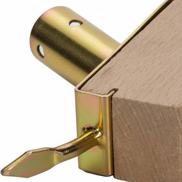 Fugenbürste Unkraut 3er Set Braun - Gold - Eisen - 14 x 12 x 4 cm