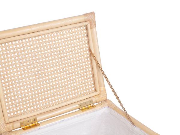 Wäschekorb CALYMA Beige - Rattan - 45 x 56 x 33 cm