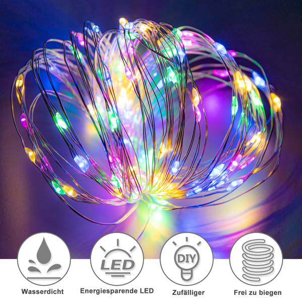 LED Lichtleiste B697 Violett - Weiß - Metall - Kunststoff - 2 x 4 x 1000 cm