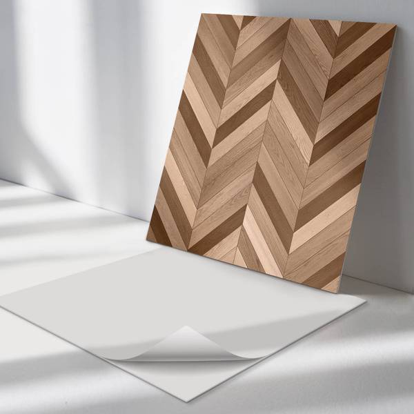 Fliesen Holz Fischgrät Zier 4er Set 50 x 50 cm