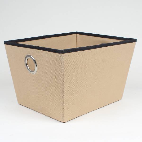 Ösenkorb 21275 Beige - Webstoff - 28 x 22 x 35 cm
