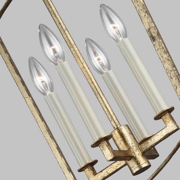Hängende Laternenlampe Feiss Gold - Metall - 35 x 67 x 35 cm