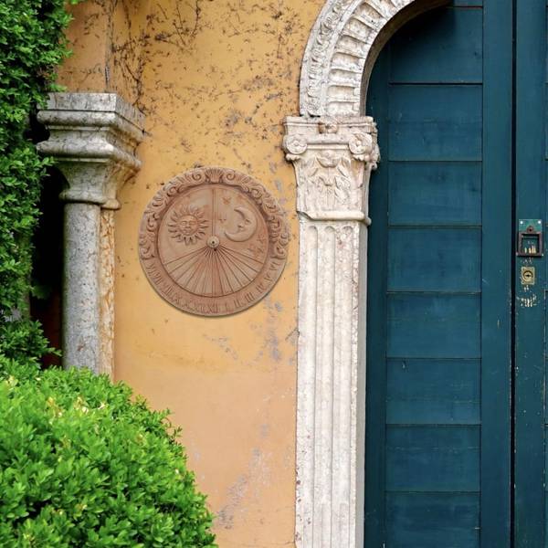 Sonnenuhr SONNE MOND Braun - Terracotta - 6 x 53 x 53 cm