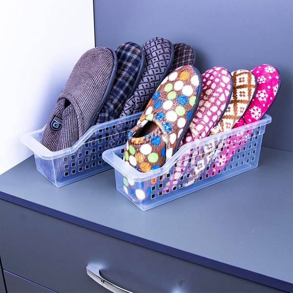 Kühlschrank-Organizer Weiß - Kunststoff - 13 x 12 x 35 cm