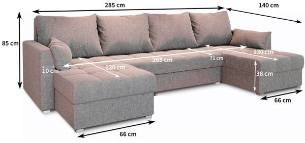 Ecksofa NAKO Senfgelb