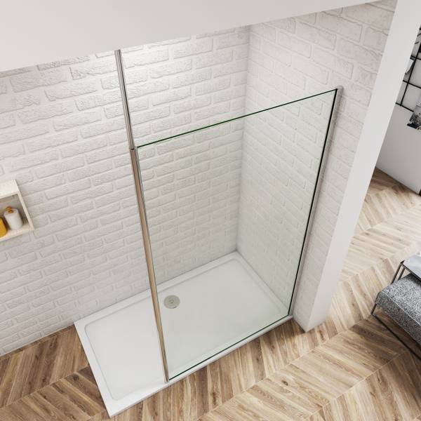 Duschwand Walk-In Sicherheitsglas - 120 x 200 x 1 cm