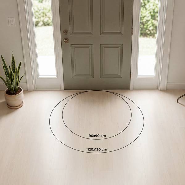 SCHMUTZFANGMATTE Bunte Wellen 90 x 90 cm