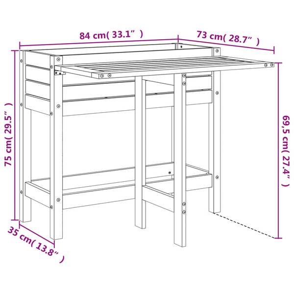 Pflanzkübel 3029053 Kiefer Weiß Dekor - Pinie Weiß Dekor