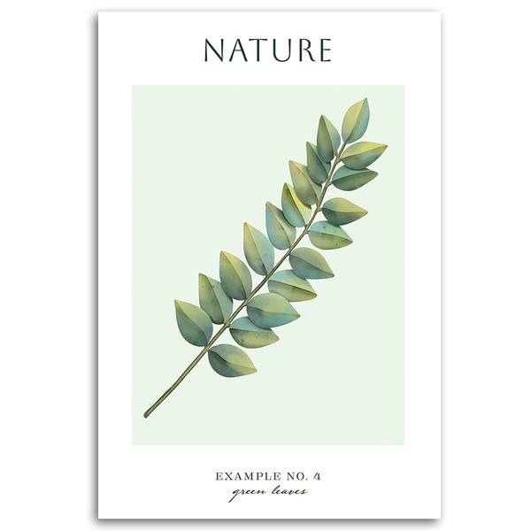 Wandbild blätter – natur 80 x 120 cm
