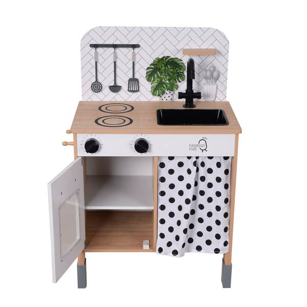 Kinderspielset für Kinder Holzkücher Holzwerkstoff - 33 x 75 x 51 cm