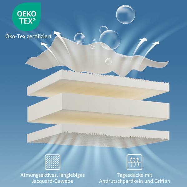 Kinderbett K-638 Beige - Holzwerkstoff - 90 x 101 x 200 cm