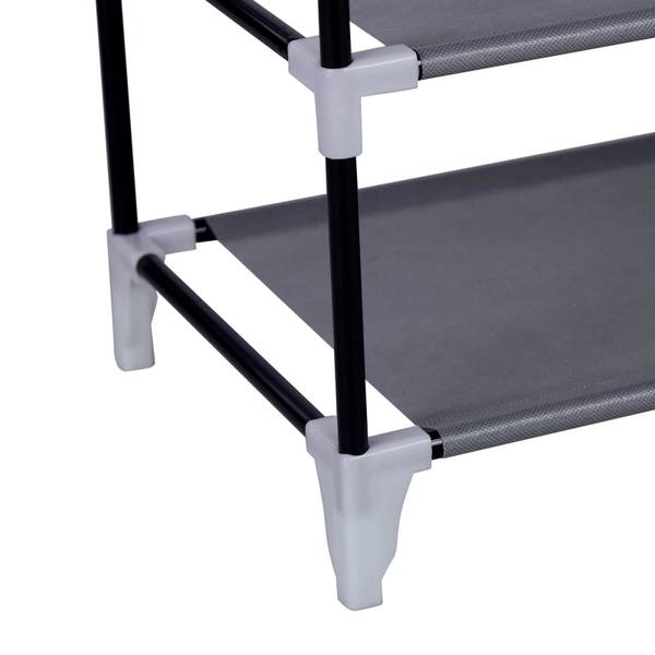 Schuhregal Schuhaufbewahrung Pretoria Grau - Textil - 160 x 28 x 58 cm