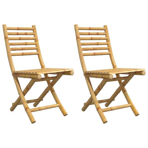 Gartenstuhl 3037825 (2er Set) Braun - Bambus - 43 x 88 x 54 cm