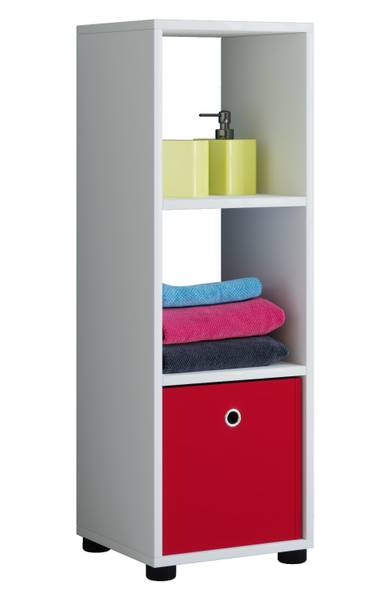Midischrank Benos Weiß - Holzwerkstoff - 31 x 93 x 30 cm