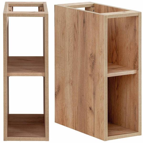 Waschbeckenschrank LUTON-56-534 Weiß - Holzwerkstoff - 81 x 62 x 46 cm