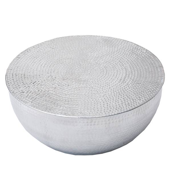 Couchtisch ORIENT II Silber - Metall - 60 x 30 x 60 cm