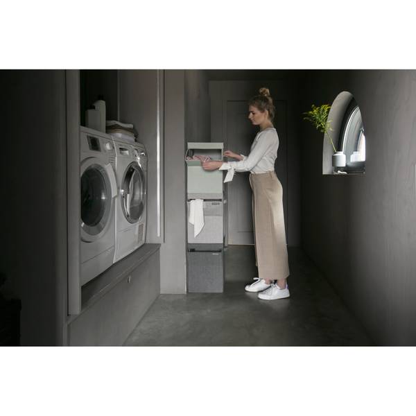 Wäschebox stapelbar Schwarz