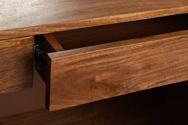 Barschrank ADLON Braun - Mango - 138 x 141 x 42 cm