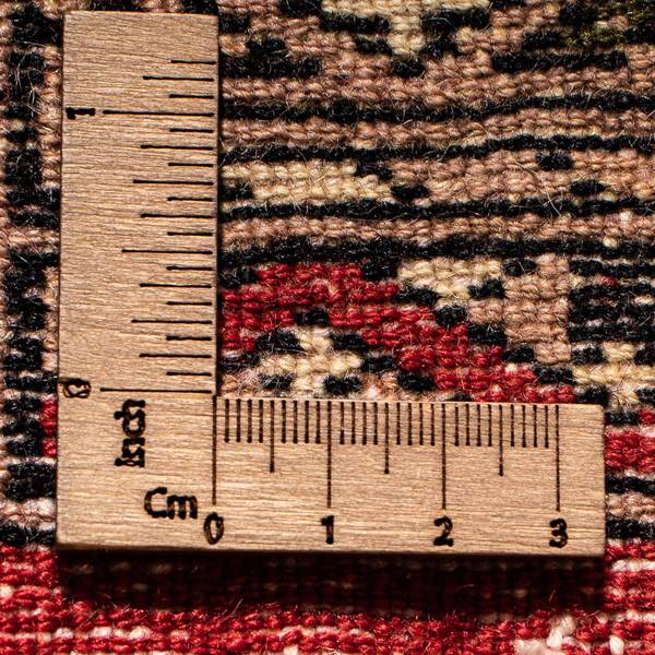 Handgeknüpft Kurzflorteppiche Rot - Wolle - 62 x 1 x 63 cm