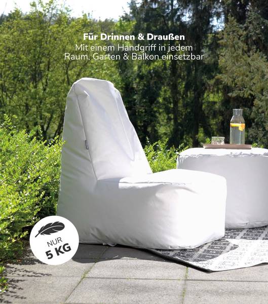 Sitzsack Der Däumchendreher Grau
