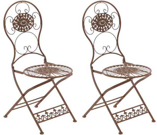 Gartenklappstuhl Mani 2er Set Braun