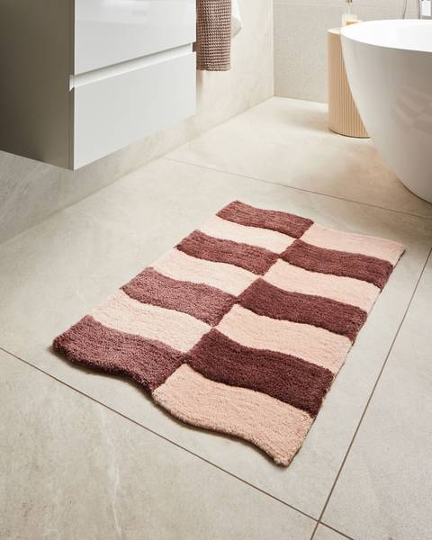 Teppich DIWANA Beige - Braun - Textil - 60 x 90 cm