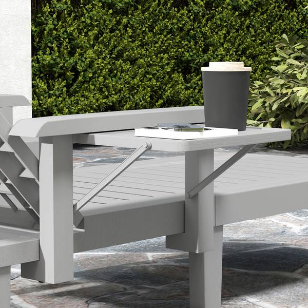 Sonnenliege 84G-789V00LG Grau - Kunststoff - 79 x 88 x 158 cm