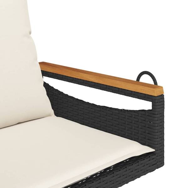 Schommelbank 3033883-3 zwart - staal - 63 x 40 x 62 cm
