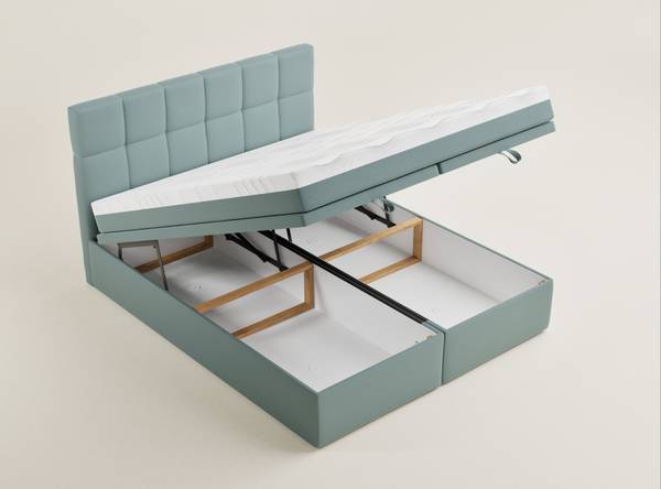 Boxspringbett Gotu Türkis - Liegefläche Länge: 160 cm
