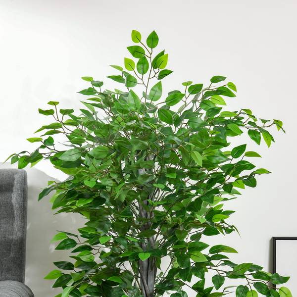 Kunstmatige ficusboom 830-432 groen - kunststof - 15 x 135 x 15 cm