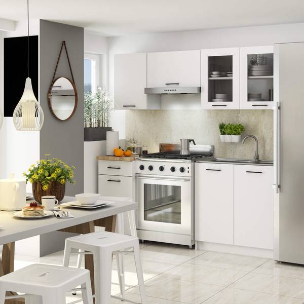 Küchenzeile Oliwia Weiß