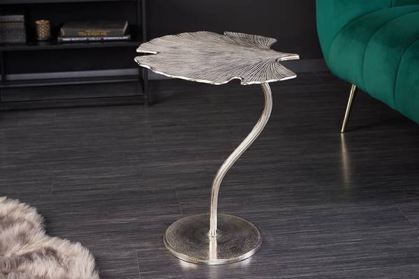 Beistelltisch GINKGO LEAF Silber
