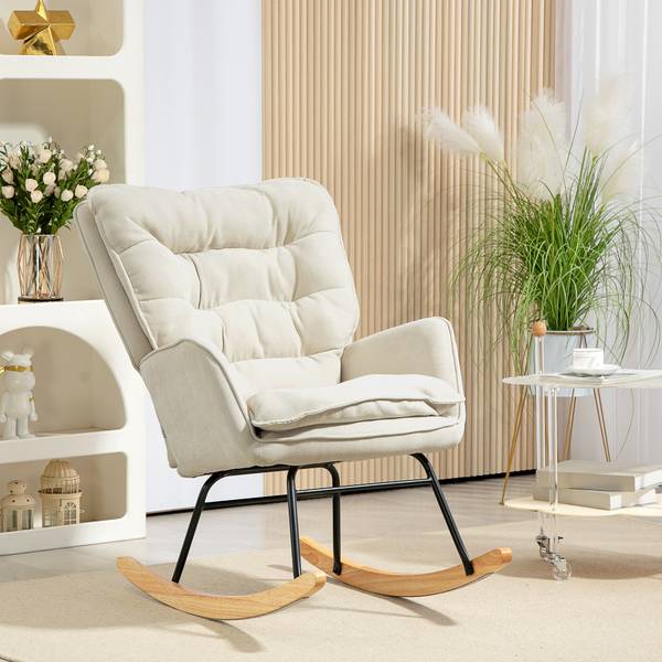 Schaukelstuhl 83B-134V00BG Beige