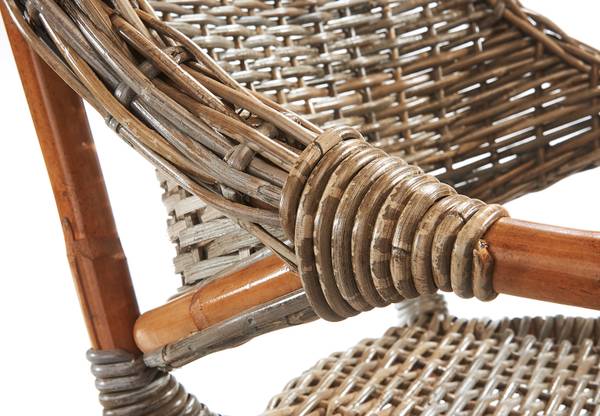 Rattanstuhl TARA Braun - Rattan - 60 x 78 x 59 cm