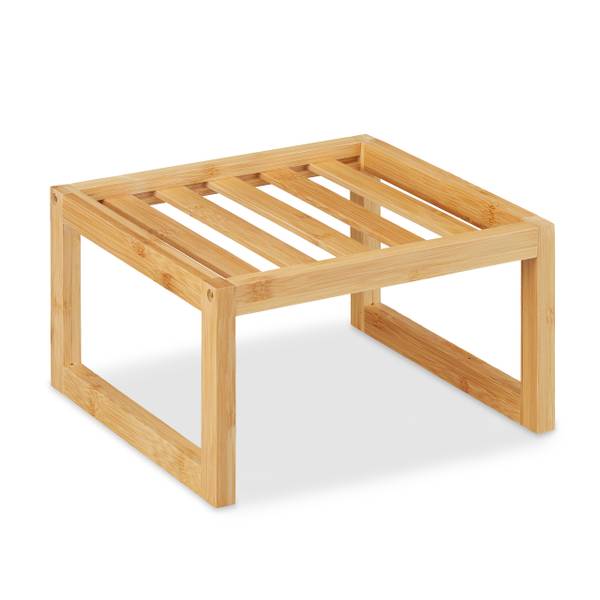 Keukenrek aanrecht van bamboe bruin - bamboe - 25 x 14 x 25 cm