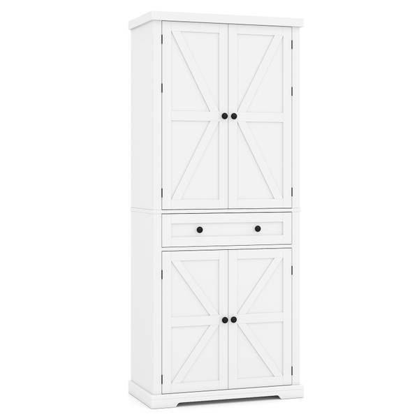 Küchenschrank VH35392IT Weiß - Holzwerkstoff - 40 x 184 x 77 cm