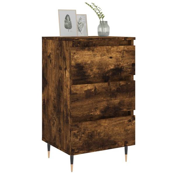 Nachttische 2er Set W567 Braun - Holzwerkstoff - 40 x 69 x 35 cm