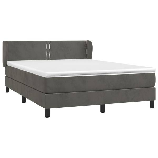 Boxspring 3017249-15 donkergrijs - 147 x 203 cm