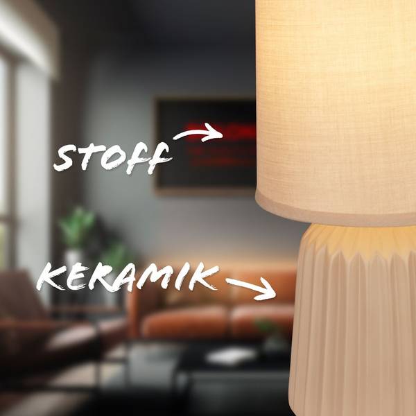 Tischlampe Dora 7700011 Beige