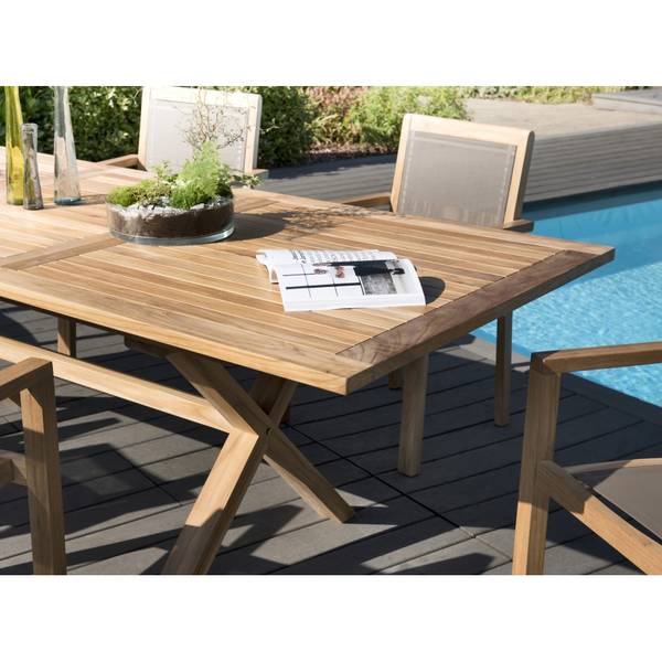 Gartenlounges - Mahlzeiten HARRIS Braun - Teakholz - 100 x 75 x 180 cm