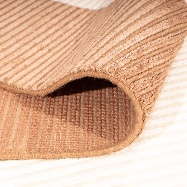 Handgewebt Viskose Beige - Viskose - 201 x 2 x 275 cm